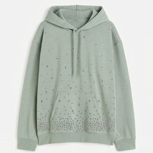 Sudaderas con Pedrería de Moda para Invierno, 100% Algodón, Ligeras, de Secado Rápido, para un Estilo Urbano y Moderno, Ajuste Cómodo, Atuendos Casuales - Product Image 1