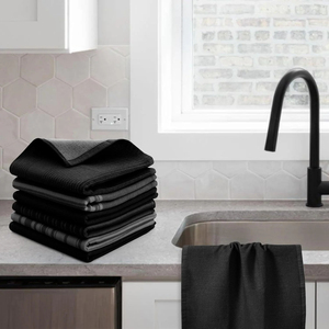 Chiffons de nettoyage en microfibre de coton très absorbants serviettes de cuisine pour une utilisation multifonctionnelle dans la cuisine de bureau de voiture à domicile - Product Image 2