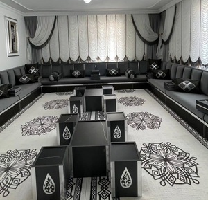 Ensemble de salon traditionnel arabe Majlis |   Tissu capitonné pliable extensible modulaire |   Personnalisable |   Livraison gratuite dans le monde entier - Product Image 2