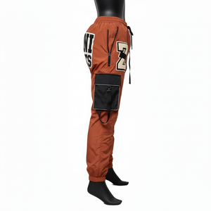 Pantalones Cortavientos para Mujer, Tela de Nailon de Alta Densidad de 120 g/m², Estilo Cargo Marrón, Estilo Utilitario, Logotipo Termosellado - Product Image 3