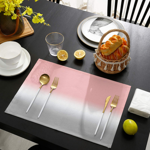 Tapis de Table tendance moderne, lavable sur mesure, écologique, OEM 100% coton biologique certifié GOTS professionnel pour la salle à manger - Product Image 1