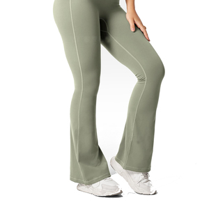 Hot Selling Best Quality Women Flare <b>Pants</b> Custom Printed Blank Logo Women Flare <b>Pants</b> New Style Women Flare <b>Pants</b> - Product Image 1