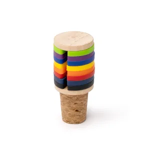 Bouchons de bouteille de vin personnalisés - Bouchon de bouteille Hoodia en bois Gadgets - Product Image 1