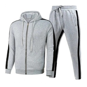 Venta al por mayor conjuntos de dos piezas logotipo personalizado impreso sudaderas con capucha pantalones 100% algodón Hombre chándal para invierno trajes personalizables - Product Image 6