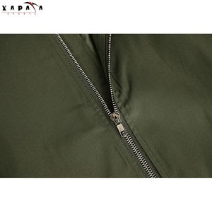 Blouson d'aviateur en cuir authentique pour hommes, couleur unie, longue avec col respirant-Vente directe d'usine - Product Image 6