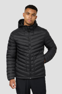 Chaqueta de Plumón Negra Lisa para Hombre, Chaqueta de Burbuja, Chaqueta de Plumón Personalizada OEM para Hombre, Chaqueta de Plumón Plegable - Product Image 2