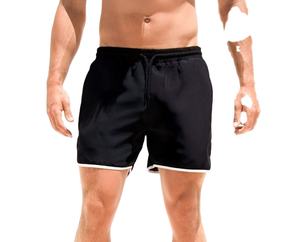 2025 dernière conception hommes Yoga-Style Shorts séchage rapide et tenue décontractée solide motif uni teint en gros - Product Image 1