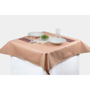 Tovaglia Alba Plus Extrafabric color sabbia 160x160cm, su misura per 156x156cm, B2B - Product Image 1