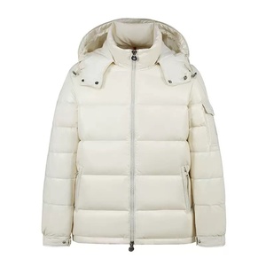 Abrigos de burbujas brillantes de plumas de plumón Chaqueta acolchada con capucha para hombre Chaquetas de burbujas con logotipo personalizado en tarifa al por mayor - Product Image 5