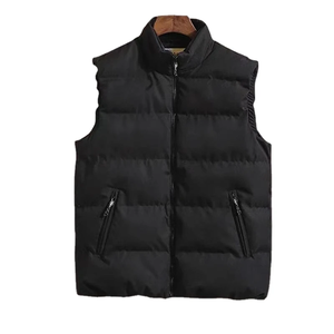 Veste bouffante sans manches pour hiver pour hommes vente en gros vestes en duvet sans manches respirantes personnalisées veste pour hommes bouffantes gilet - Product Image 1