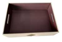 Plateau de service en cuir PU TCM avec boîte à mouchoirs, porte-menus et porte-documents, certifié ISO, logo personnalisé pour restaurants et hôtels