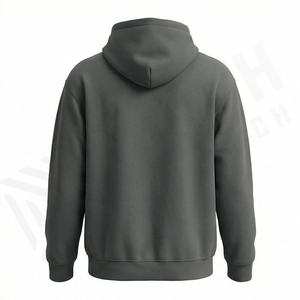 Sweat-shirts d'hiver personnalisés pour hommes, style hip-hop, en coton et polyester, à capuche, motif uni, impression de logo personnalisé, streetwear - Product Image 2