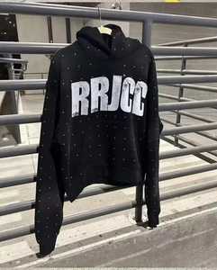 Sudaderas con capucha bordadas desgastadas de talla grande superventas, Impresión de hojaldre lavada con ácido, secado rápido y transpirable para el invierno - Product Image 3