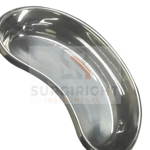 Surgiright, instrumento médico hospitalario de alta calidad, bandeja de riñón quirúrgica Manual, artículos huecos curvos en forma de riñón, acero inoxidable 304 - Product Image 2