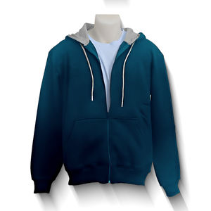 Sudadera con Capucha Extra Grande para Hombre, Invierno 2026, Forro Polar Cálido, Cierre de Cremallera, Ecológica, con Logotipo Personalizado, 100% Algodón, OEM - Product Image 3