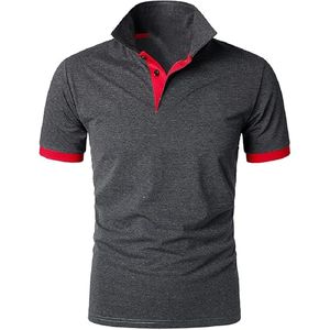Nueva gran oferta 100% algodón de secado rápido de seda de hielo de manga corta para hombres que absorbe la humedad de alta calidad Polo deportivo personalizado - Product Image 3