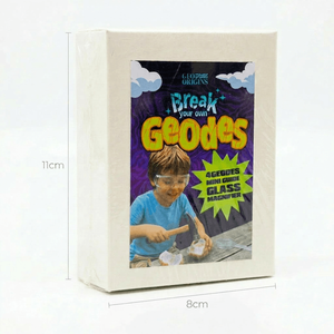 Kit para Abrir Geodas de Cuarzo, Guía de Aventuras con Geodas, Set de Manualidades con Piedras Ecológicas - Product Image 3
