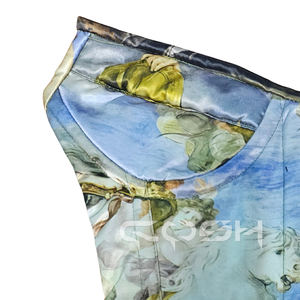 Roman Print Sublimated Overbust Underwire Slimming Corset Fashion <b>Top</b> | Vintage Renaissance <b>Aesthetic</b> Bustier - Product Image 3