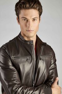 Chaquetas de cuero genuino vintage clásico: una durabilidad básica de moda clásica atemporal elegancia elegante moda mate brillante - Product Image 5