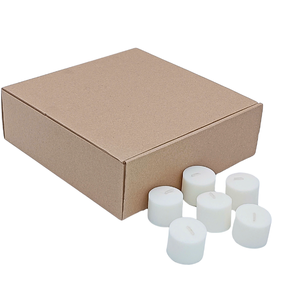 Bougies votives en cire de palme de haute qualité temps de combustion de 8 heures décor à la maison personnalisé fabriqué au Vietnam pour les fêtes de mariage et du nouvel an - Product Image 2