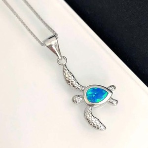 Magnifique collier pendentif en argent sterling avec perles en forme de chaîne de 10 mm en lapis-lazuli multicolore, serti de pierres, style bouddhiste - Product Image 3