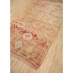 Tapis en laine noué à la main à motifs géométriques Nuray, rouge et orange, pour la décoration du salon, Pae-4569, tapis en jute - Product Image 2