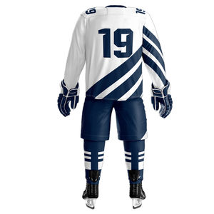 Uniformes de hockey sobre hielo unisex de diseño personalizado Ropa deportiva de equipo con todos Los tamaños disponibles Hecho de poliéster Servicios OEM para adultos - Product Image 2