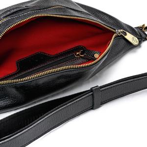 Riñonera de Cuero Totalmente Ajustable, Bolsa de Cintura de Cuero Genuino, Regalo del Día de la Madre para Mujer, Modelo LWB-0052B - Product Image 4