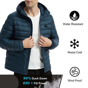 New high demand puffer jacket fashionable hooded warm custom <b>mens</b> lightweight OEM ODM trendy premium 2025 wholesale wear - Product Image 6
