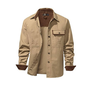 Gran oferta de fábrica, camisas Cargo de algodón 100%, cuello vuelto, secado rápido, características transpirables, logotipo personalizado, camisas de talla grande para hombre - Product Image 5