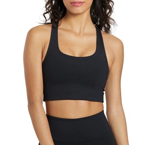 Sujetadores deportivos sin costuras de talla grande al por mayor OEM, estilo cuello alto, sin espalda, sin ribete, ropa deportiva para mujer de proveedor BD - Product Image 6