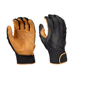 Guantes de bateo de béisbol personalizados hechos en fábrica de alta calidad Guantes de bateo de béisbol de cuero Premium con logotipo propio para profesionales - Product Image 1