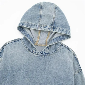 2025 hommes coupe ajustée Viscose Denim veste Logo personnalisé Style Vintage OEM ODM vente en gros prix d'usine décontracté hiver respirant - Product Image 3
