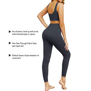 Conjunto de Yoga Transpirable Personalizado de Alta Calidad para Mujer, Diseño Sólido, Talla Grande, Impermeable, MOQ Bajo, Precio Bajo, Mejor Venta - Product Image 3