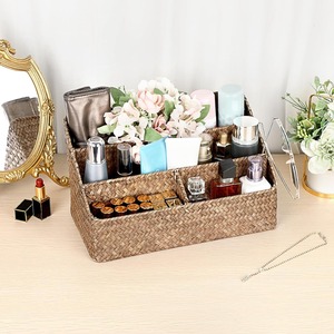 Panier de rangement en feuilles d'herbe marine, porte-journaux et magazines, accessoires de bureau, fourni par l'usine - Product Image 5