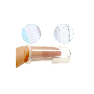 Cepillo de Dientes de Silicona para Bebés, Masajeador de Encías y Limpiador de Lengua, Color Rosa - Product Image 2