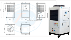 Compacto 1 Tr a 10 Tr (<span class=keywords><strong>Ton</strong></span>) Enfriador de refrigerante industrial Husillo de aceite Enfriador Capacidad de enfriamiento 6000Kcal/H LYD60PA - Product Image 2