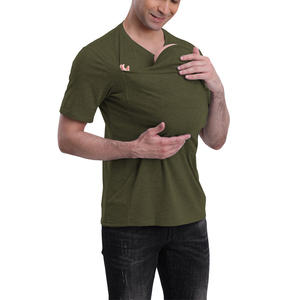 T-shirt Pocket canguro di sicurezza all'ingrosso con scollo a V canguro canguro t-shirt canguro <span class=keywords><strong>mamma</strong></span> Top senza maniche - Product Image 4