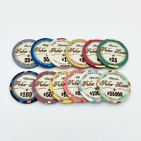 Jetons de Poker en céramique professionnels entièrement personnalisables, 10g et 40MM, avec couleur et logo personnalisés