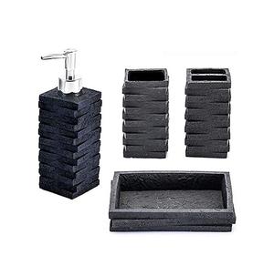 Ensemble de salle de bain Standard en résine colorée 100% fabriqué à la main léger disponible à un prix de gros abordable - Product Image 4