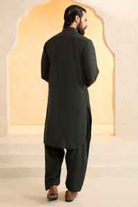 Dernier design de shalwar kameez islamique pour hommes avec poches latérales, nouvelle mode, vêtements de fête, broderie en coton, toutes saisons - Product Image 3