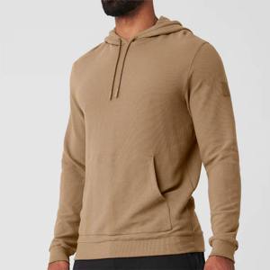 Sweat à capuche pour hommes Flexible Slim Fit Cotton Fleece Pullover Stylish Streetwear Confortable Warm Gym Workout Everyday Sportswear Hoodie - Product Image 2