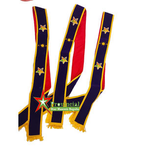 Tablier et colliers en cuir artificiel Regalia maçonnique fait à la main de haute qualité avec couleur et logo personnalisables - Product Image 5