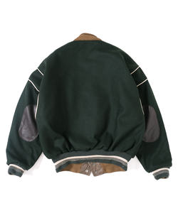 Veste universitaire personnalisable en laine pour hommes Melton Black personnalisée de style vierge en gros - Product Image 6