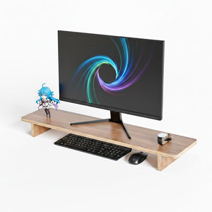 ขาตั้งจอคอมเมลามีนเคลือบ 1 เมตร รุ่น MS68016 พร้อมที่จัดระเบียบโต๊ะทำงาน - Product Image 1