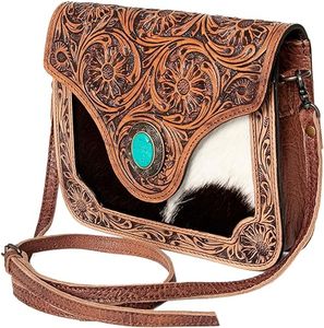Wholesale <b>Sling</b> Bags Small Crossbody Hair-On Genuine Leather Western Women Bag Handbag Purse Crossbody Bag for Women - Product Image 2