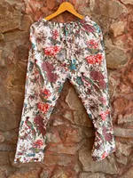 Ensemble de pyjama élégant en coton floral pour femmes, chemise imprimée douce et confortable, vêtements de nuit, vêtements de détente, coupe décontractée, respirant