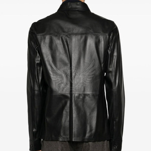 Pakistan Made Best Selling <b>Leather</b> <b>Shirt</b> for Men Low Moq Breathable <b>Leather</b> <b>Shirt</b> for Men in Stock - Product Image 4