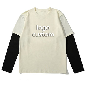 เสื้อยืดแขนยาวสองชั้นสำหรับผู้ชายกีฬากลางแจ้งเสื้อยืดแขนยาวสองชั้นพิมพ์ลายโลโก้ตามสั่ง - Product Image 4