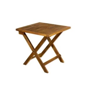 Elegante mesa de centro cuadrada de madera de teca para bares caseros modernos, hoteles y apartamentos - Product Image 1
